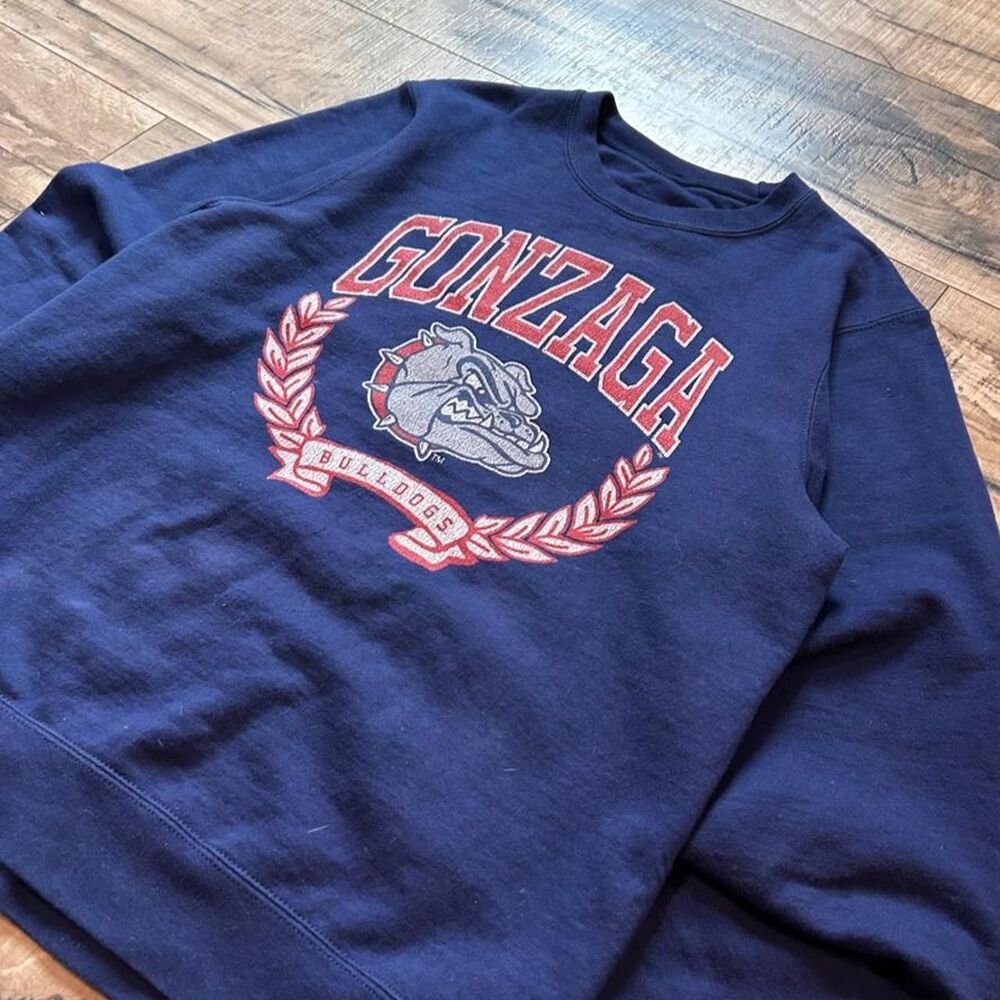Ncaa Men's Navy and Blue Sweatshirt
